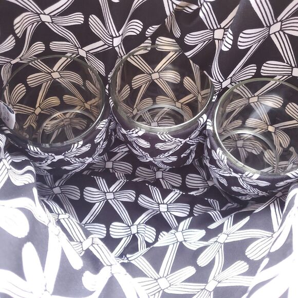 Bella Taylor Tote Shoulder Bag Black White 100% Cotton Double Handle Cross Charm - Picture 5 of 12